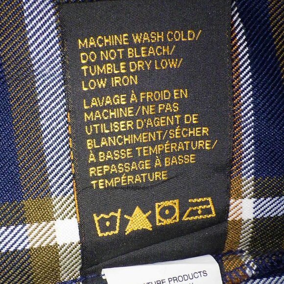 Browning Men's Long Sleeve Shirt Jacket Shacket Size Lg Plaid Brown Blue Utility - Picture 7 of 10